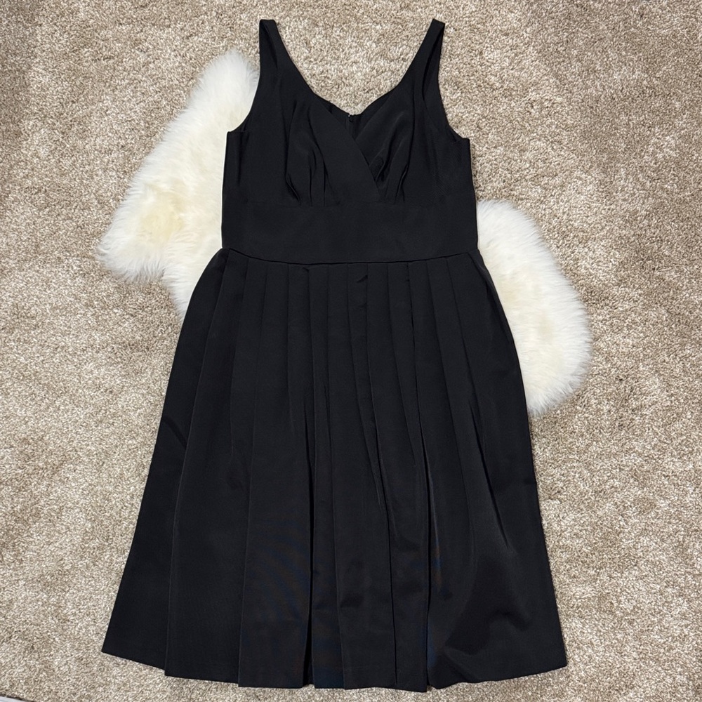 NWT Retrospec’d 1940’s/1950’s Retro Sweetheart Swing Black Pleated Dress Size 10 - Picture 2 of 9